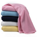Navy Blue Fleece Crib Blanket